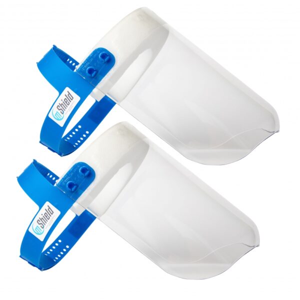 mShield 2x Face protection with replaceable foam rubber EN166 duopack