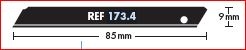 Mure & Peyrot 173.4 Cutter blade 0.40 mm