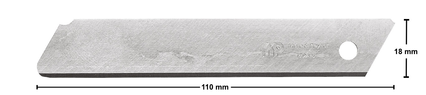 Mure & Peyrot 179A.5 Rounded Cutter Blade 18mm