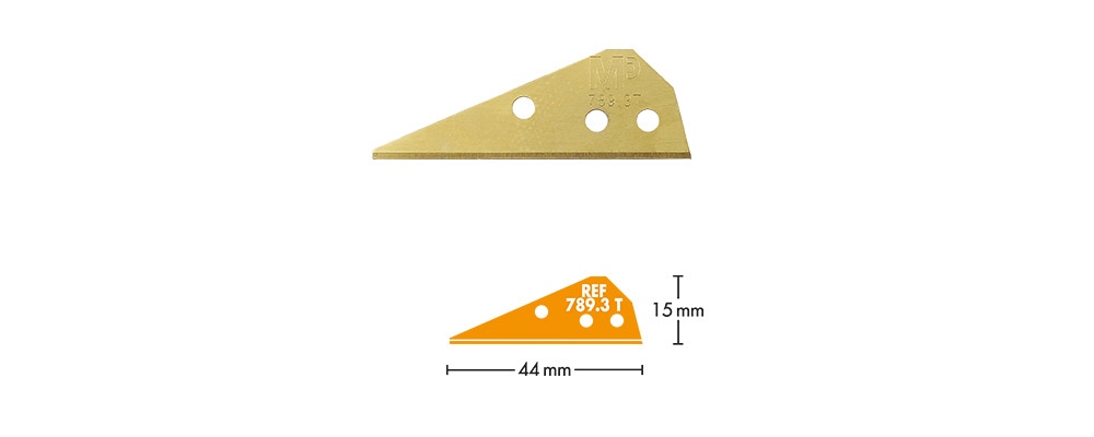Mure & Peyrot 789.3T stainless steel blade TIN