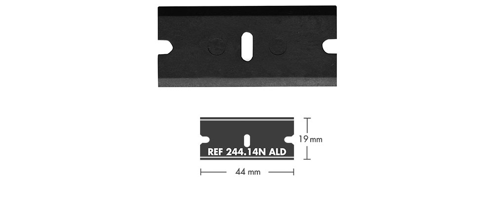 Mure&Peyrot L244.14 Plastic blades for mini scraper black - 50 pcs