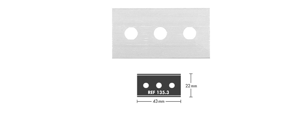Mure & Peyrot 135.3 Industrial blade with straight edge