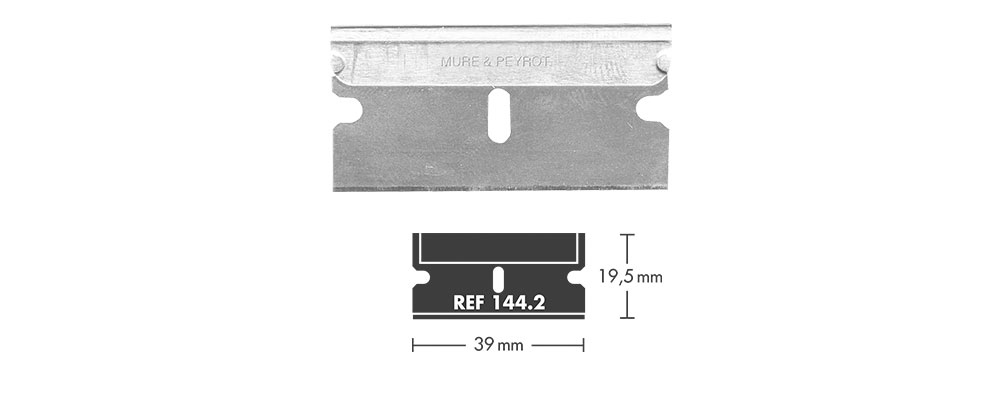 Mure&Peyrot 144.2 Aluminium heel blade high carbon steel