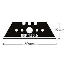 Mure & Peyrot 153.6 Straight blade with large hole 0.6 mm