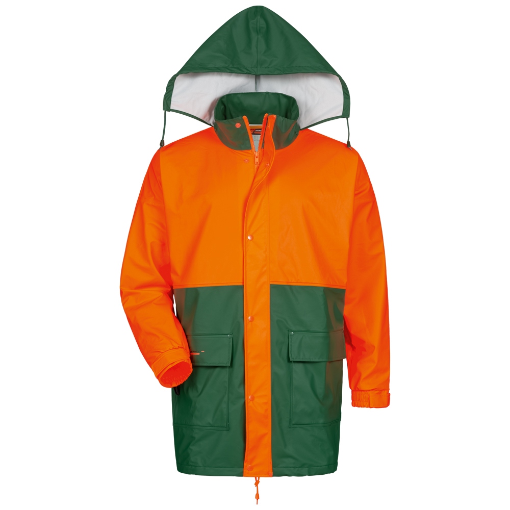 Woodsman rain jacket forest green/orange S-4XL, Norway 22753