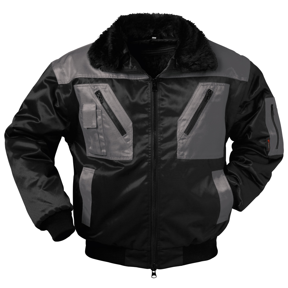 Convertible bomber jacket 4-in-1 black/grey S-4XL, Norway 23625