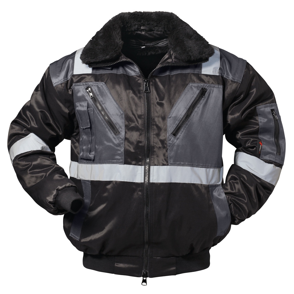Enhanced visibility bomber jacket 4-in-1 black/gray S-4XL, Norway23643