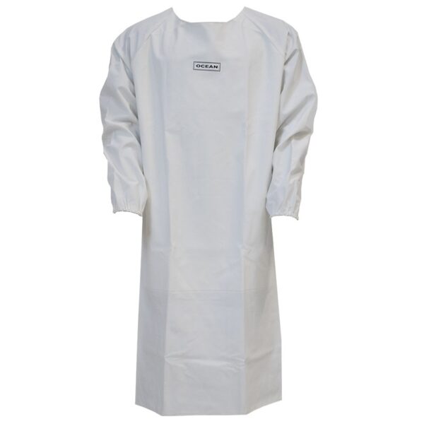 OCEAN 120024 Menton PREMIUM PVC-Longsleeves apron white up to 13,000mm