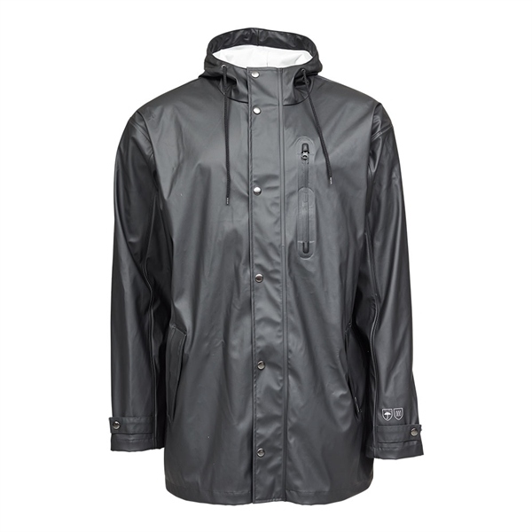 Ocean 25-5420-8 PURE Recycled eco rain jacket for men black