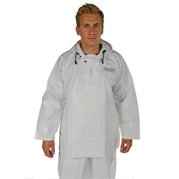 OCEAN 30-175-4 OFFSHORE Fishing smock oil&flame resistant white S-5XL