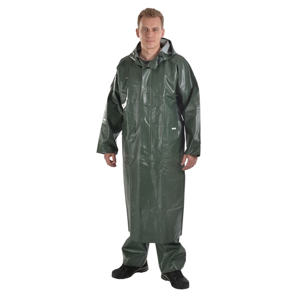 Ocean Offshore Pro Long raincoat oil & flame resistant olive S-8XL