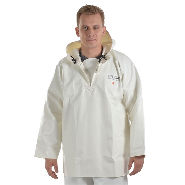 OCEAN 8-17C-4 HURRICANE Fishing smock  white S-4XL