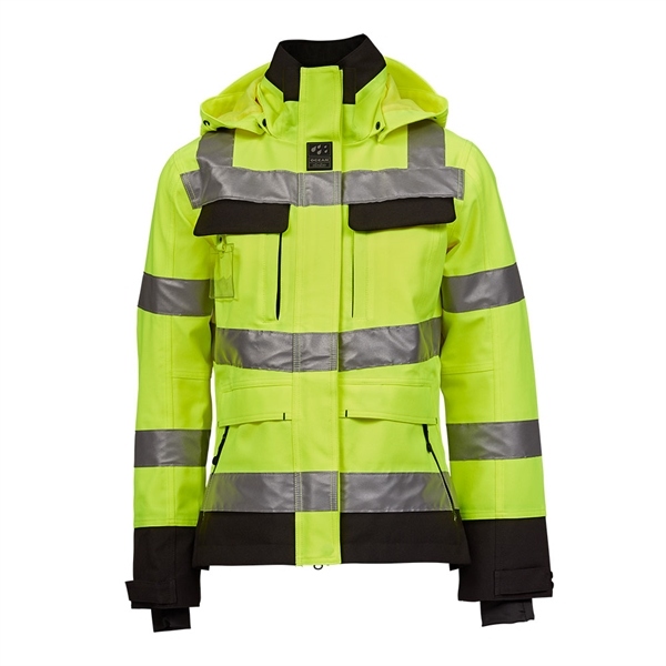 OCEAN A-553172-771 High-Vis Stretch Jacket with hood for women yellow