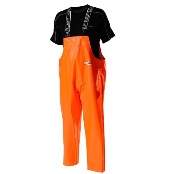 Ocean Weather Heavy Duty Rainwear dungarees orange S-5XL