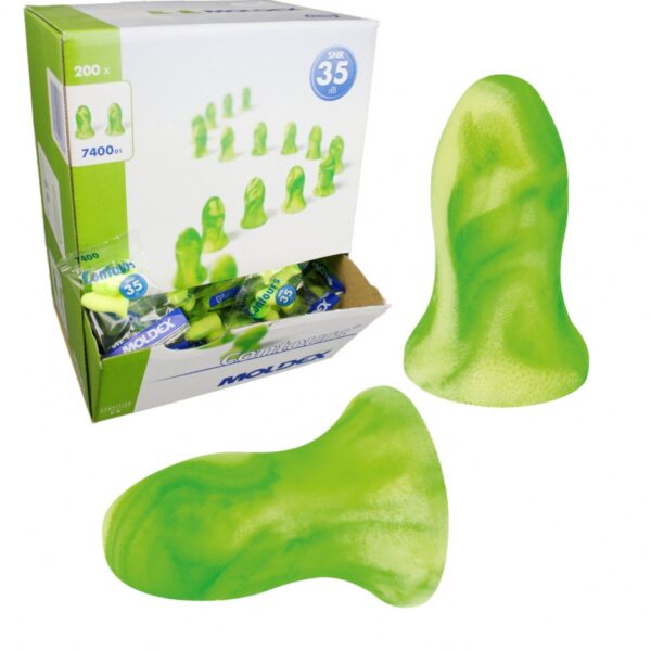 MOLDEX 7400 Contours Foam ear plugs SNR 35 dB, 200 pairs