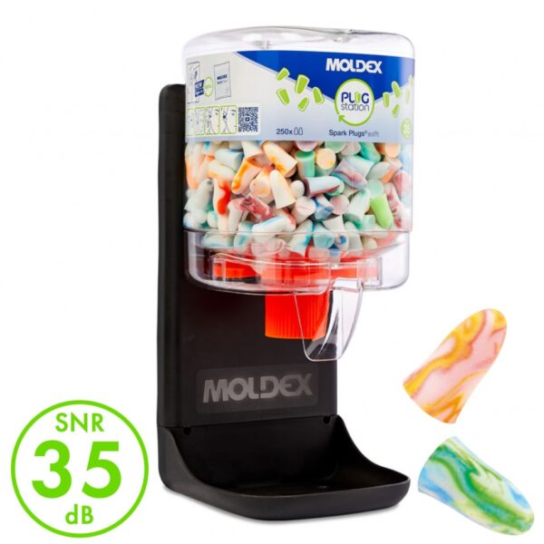 MOLDEX Station 7825 Spar Plugs Earplugs 250 pairs dispenser SNR 35dB