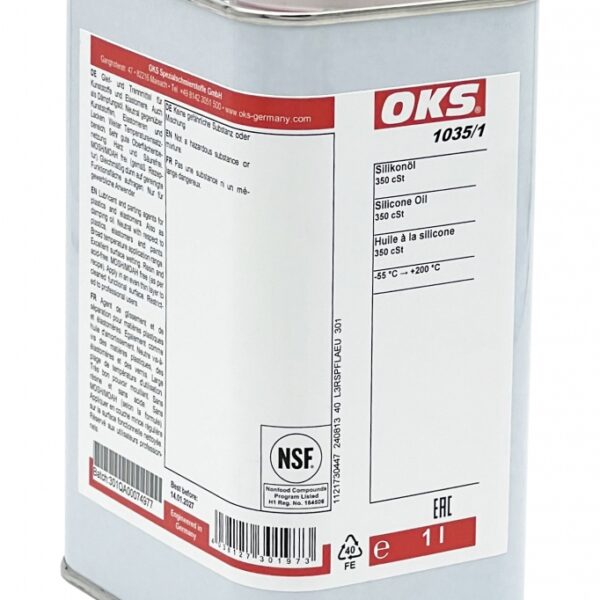 OKS 1035-1 Silicone Oil 350cSt for food processing technology 1l can