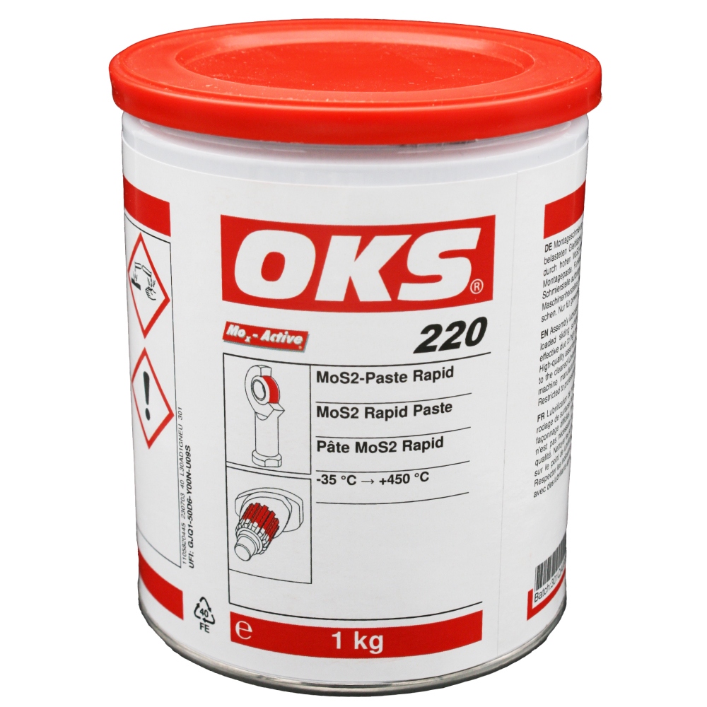 OKS 220 MoS2 rapid paste 1kg can