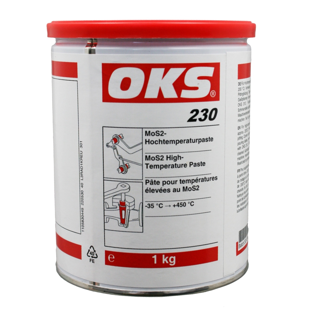 OKS 230 High-temperature paste with MoS2 black 1kg