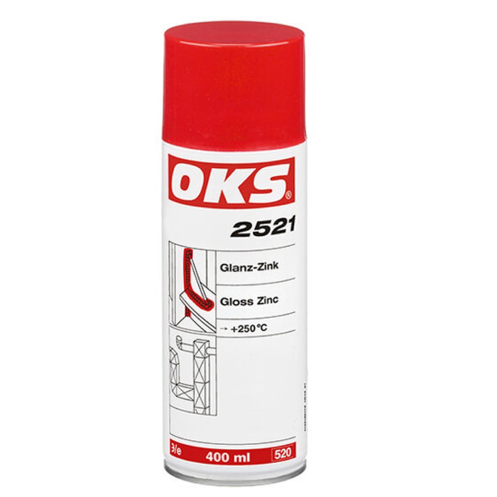 OKS 2521 Gloss zinc decorative corrosion protection 400ml spray