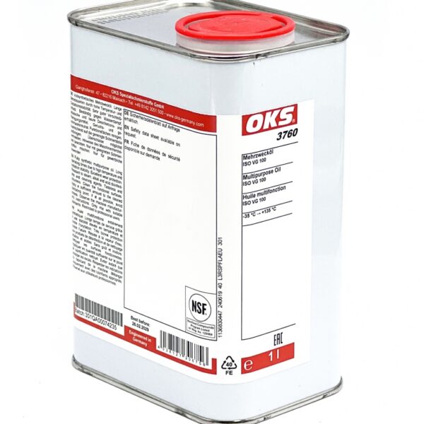 OKS 3760 Multipurpose oil for the food industry ISO VG100 1l can
