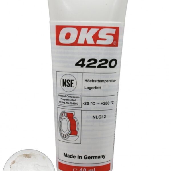 OKS 4220 Food grade bearing grease for extreme temperatures 40ml