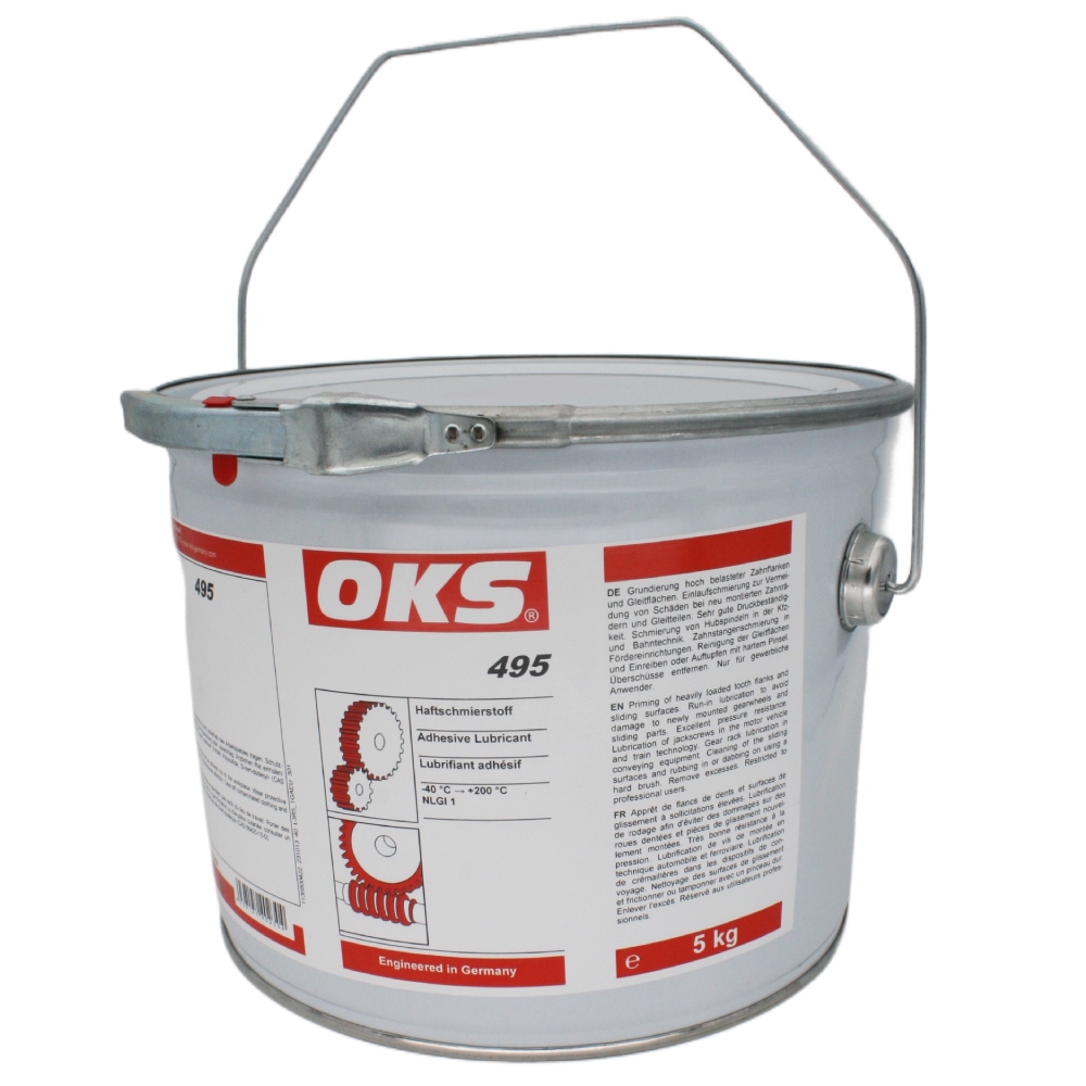 OKS 495	Adhesive lubricant for sliding surfaces NLGI-1 5kg bucket