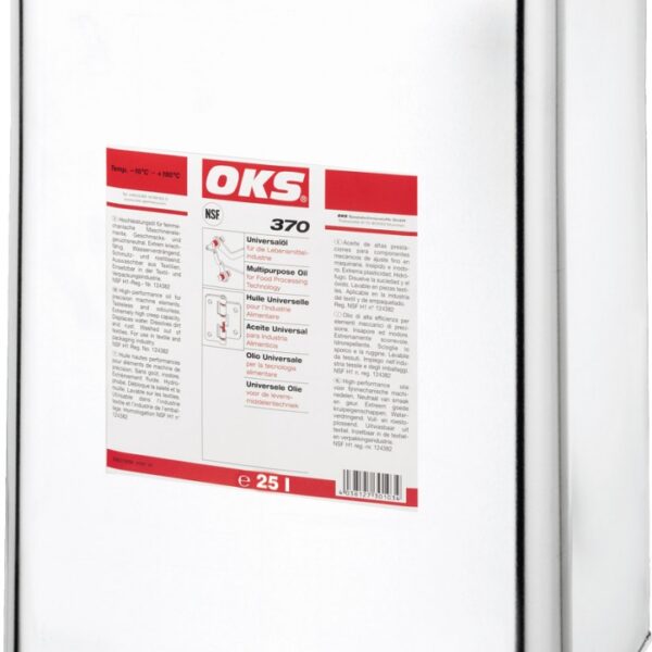 OKS 370	Universal oil food grade H1 ISO VG 15 colorless 25l canister