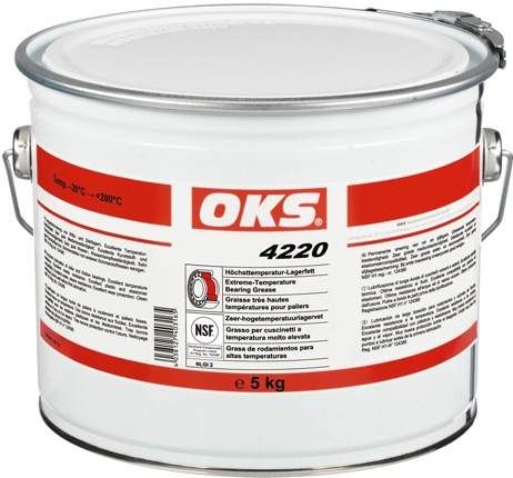 OKS 4220 Food grade bearing grease for extremely high temperatures 5kg