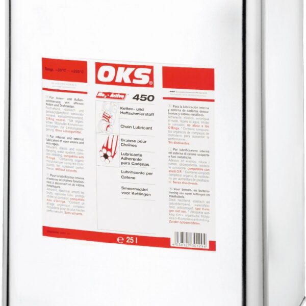 OKS 450	Chain adhesive lubricant transparent 25l canister