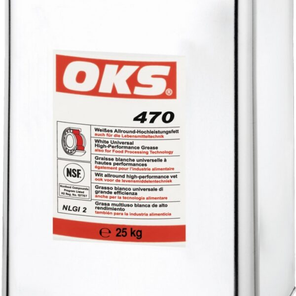 OKS 470 Universal high-performance grease white NSF H2 25kg bucket