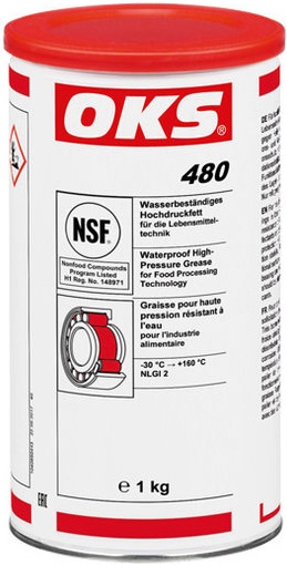 OKS 480	waterproof high-pressure grease for food industry 1kg tin