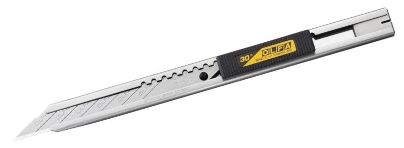 Olfa SAC-1 Stainless Steel Snap-Off Graphics Knife 9 mm