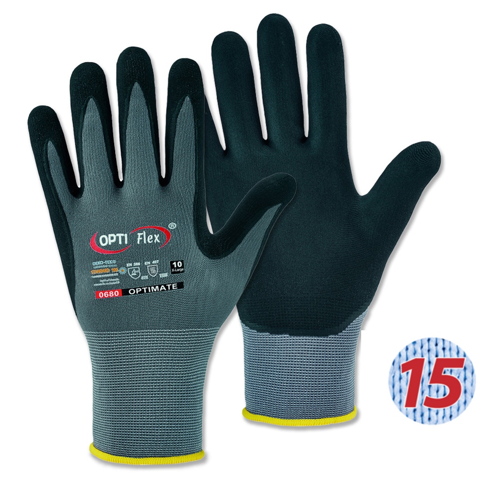 OPTIFlex 0680 OPTIMATE Breathing working gloves for mechanics 6-12