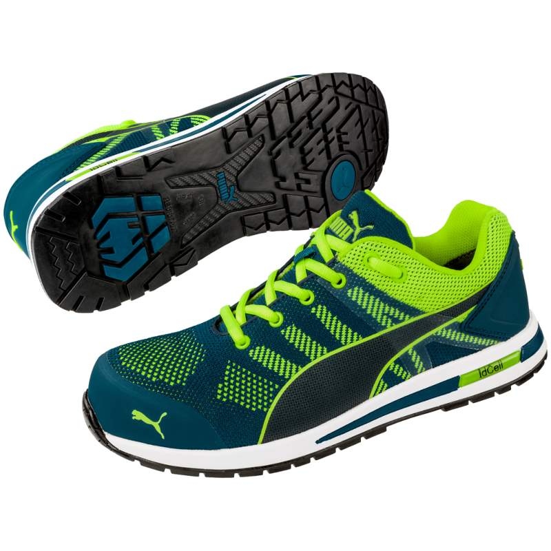Puma 643170 ELEVATE KNIT GREEN LOW safety shoes S1P ESD HRO SRC
