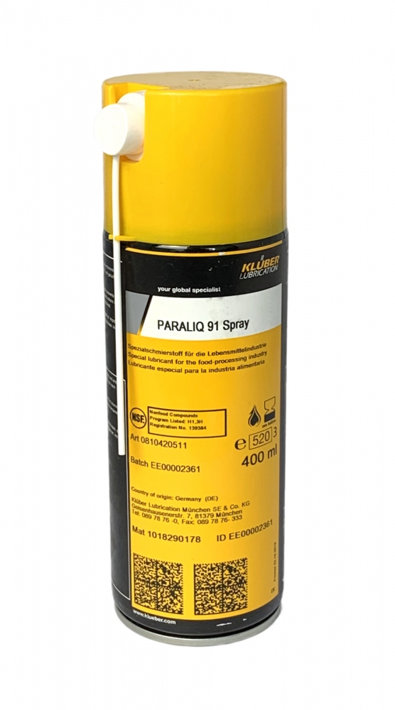 Klüber Paraliq 91 Synthetic lubricating oil 400ml spray can