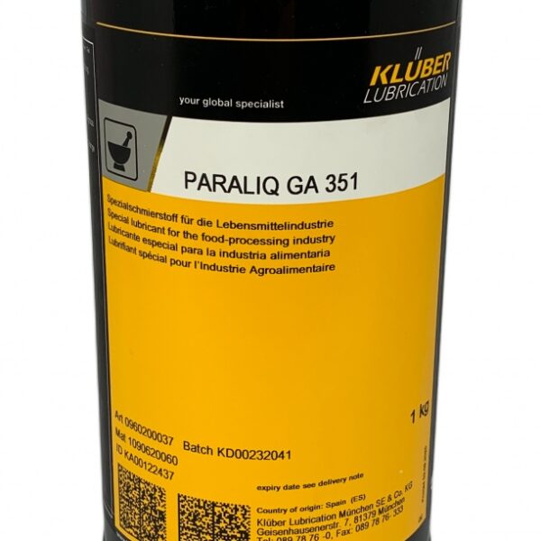 Klüber PARALIQ GA 351 Special lubricating grease for food industry 1kg