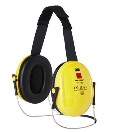 3M Peltor H510B OPTIME I Neckband Ear Muffs yellow SNR 26dB