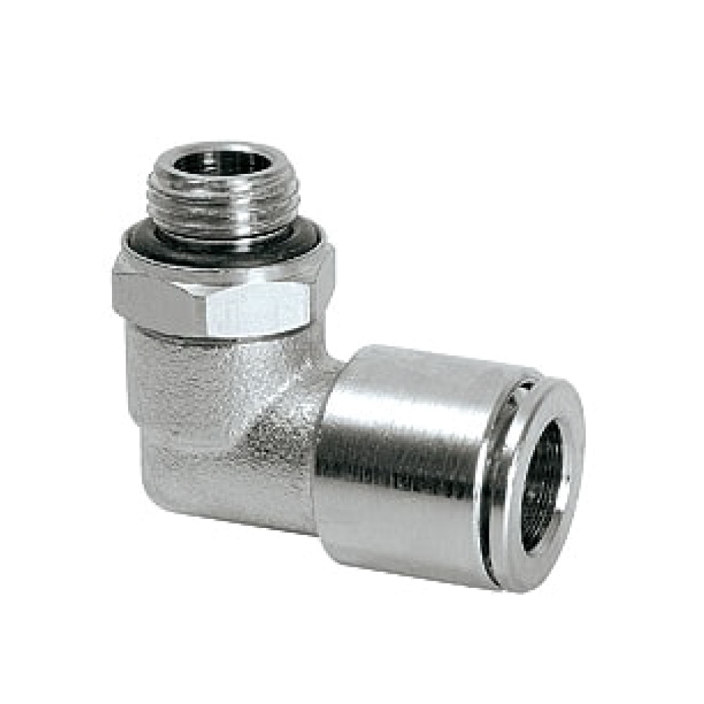 Perma 101571 Tube connector G1/8 male for tube oØ 8 mm 90° rotary type