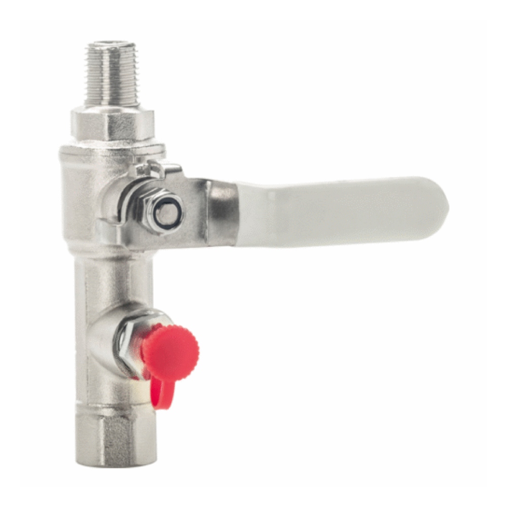 Perma 113972 Purge connection with manual valve R1/4m x G1/4f