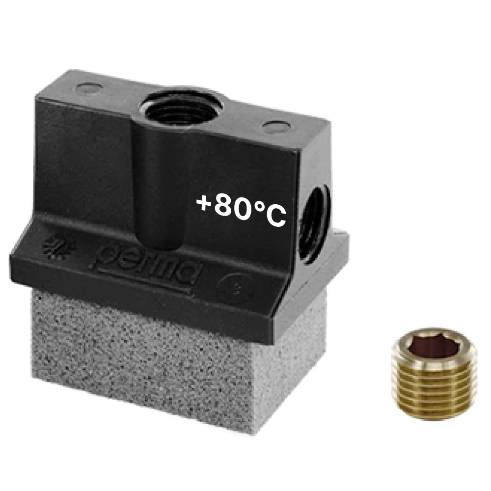 Perma 117435 Oil brush foam up to +80 °C 40 x 30 mm G1/4i female