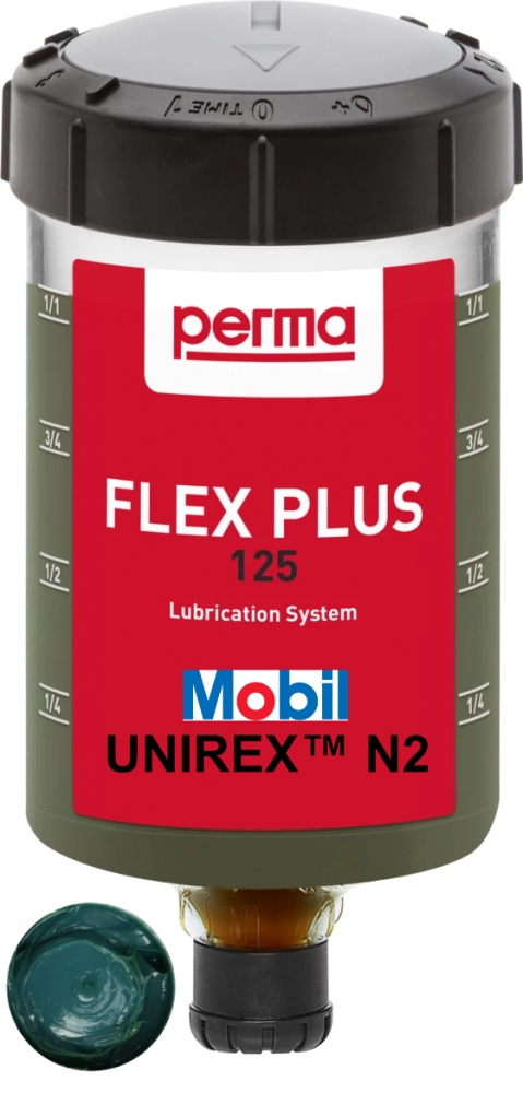 Perma FLEX PLUS 125 Lubricant dispenser with Mobil Unirex N2