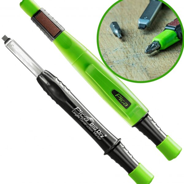 Pica BIG Dry 6060 Longlife construction Marker with lead sharpener