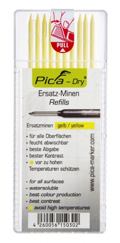 Pica Dry 4032 yellow refill leads for Pica-Dry Longlife marker