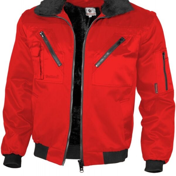 Qualitex 100012 winter working pilot jacket red