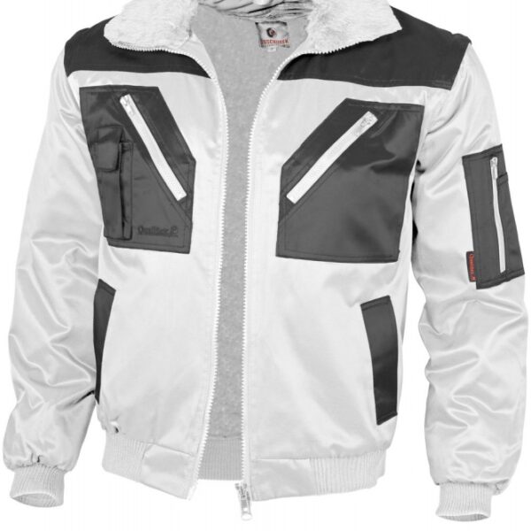 Qualitex 10004 2 colors winter working pilot jacket white-grey