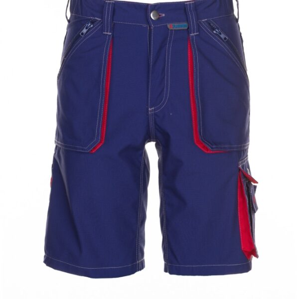 Planam 2842 BASALT Resistant work shorts navy/red S-3XL