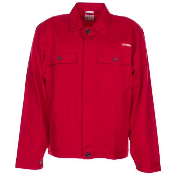 Planam BW290/0108 Waisted work jacket 100% cotton red XS-3XL