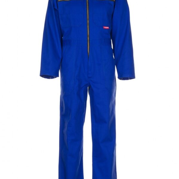 Planam BW290/0126 Rallye working overall 100% cotton royal blue