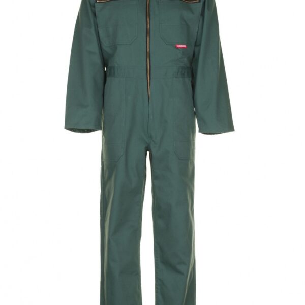 Planam BW290/0129 Rallye working overall 100% cotton green